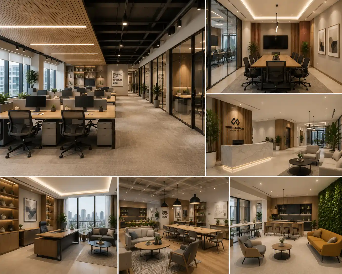 Desain kantor modern yang minimalis