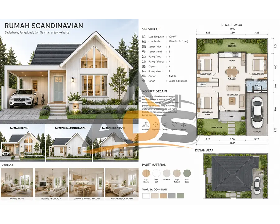 Rumah konsep Scandinavian