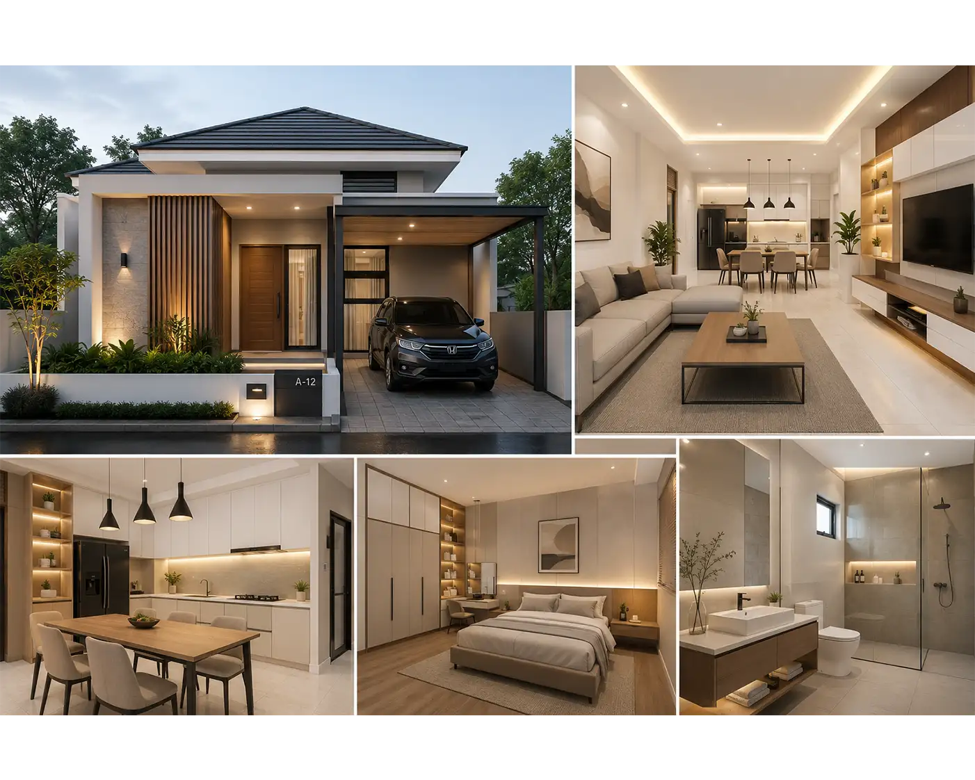 Rumah modern dengan interior minimalis