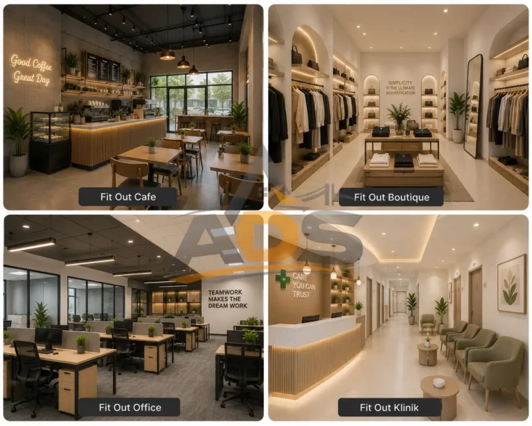Desain interior untuk berbagai ruang komersial