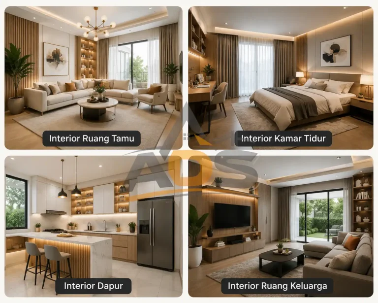 Kolase desain interior modern