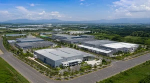 Pemandangan industri modern dari udara