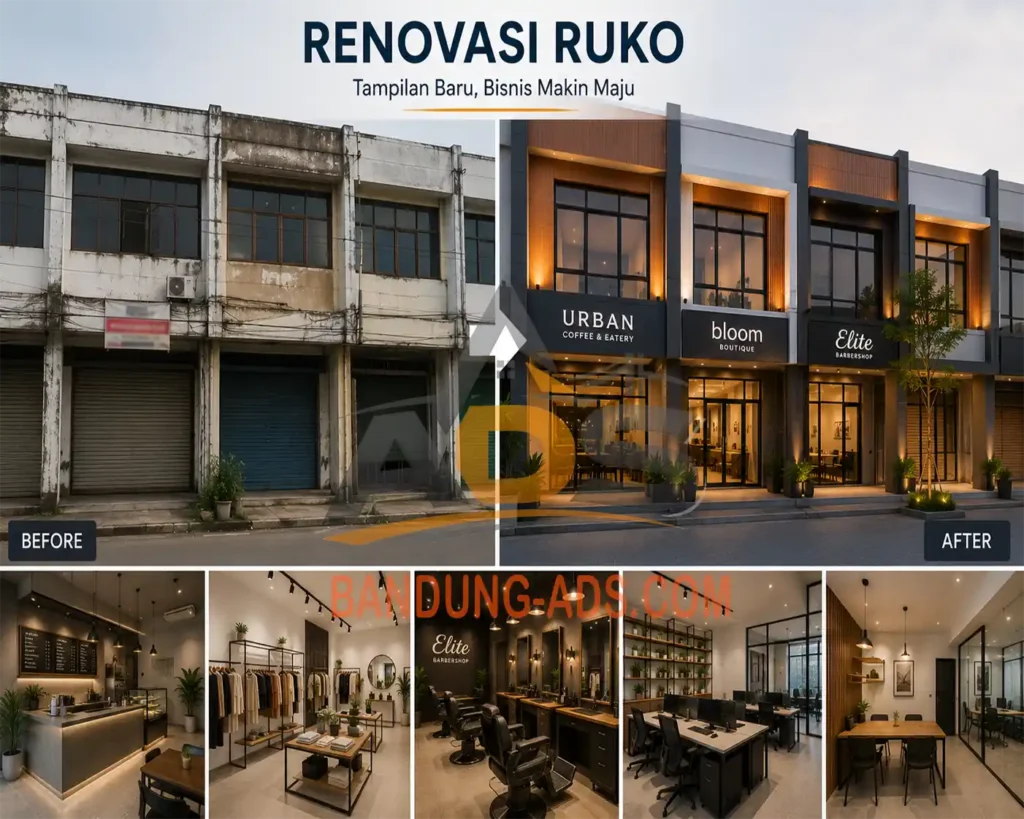 Renovasi ruko untuk bisnis modern