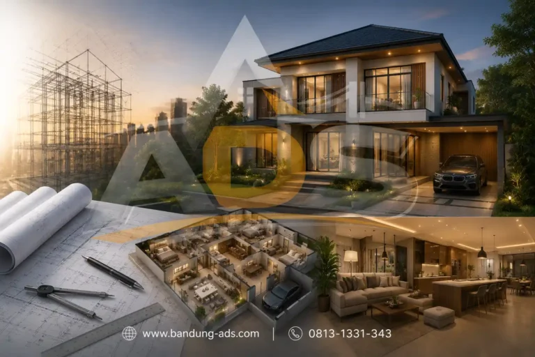 Rumah modern dengan desain arsitektur elegan