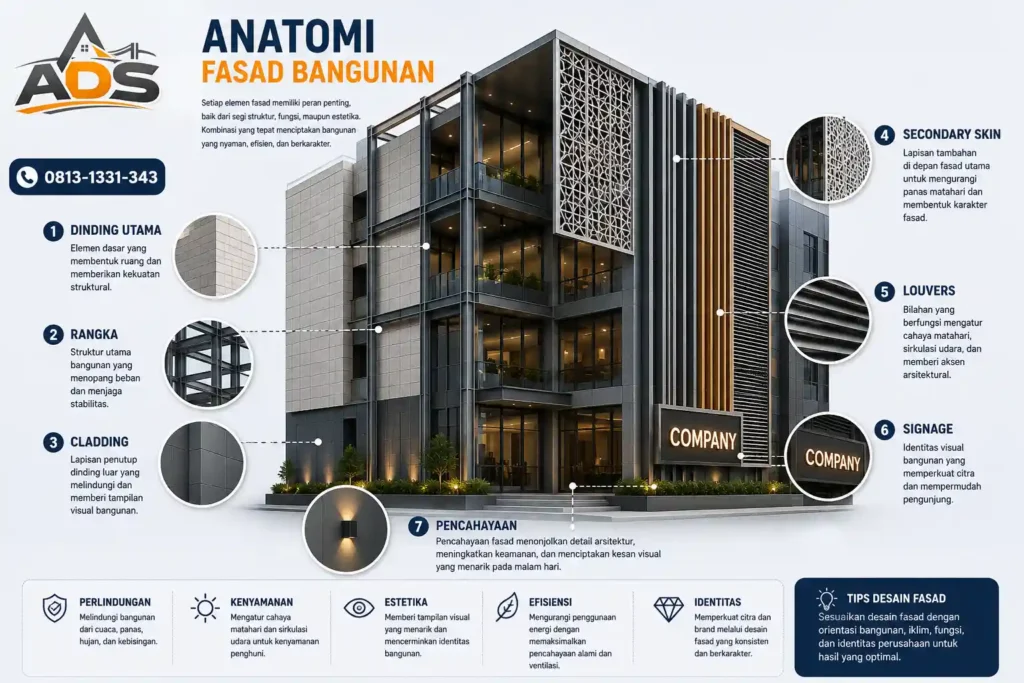 Anatomi Fasad Bangunan Modern