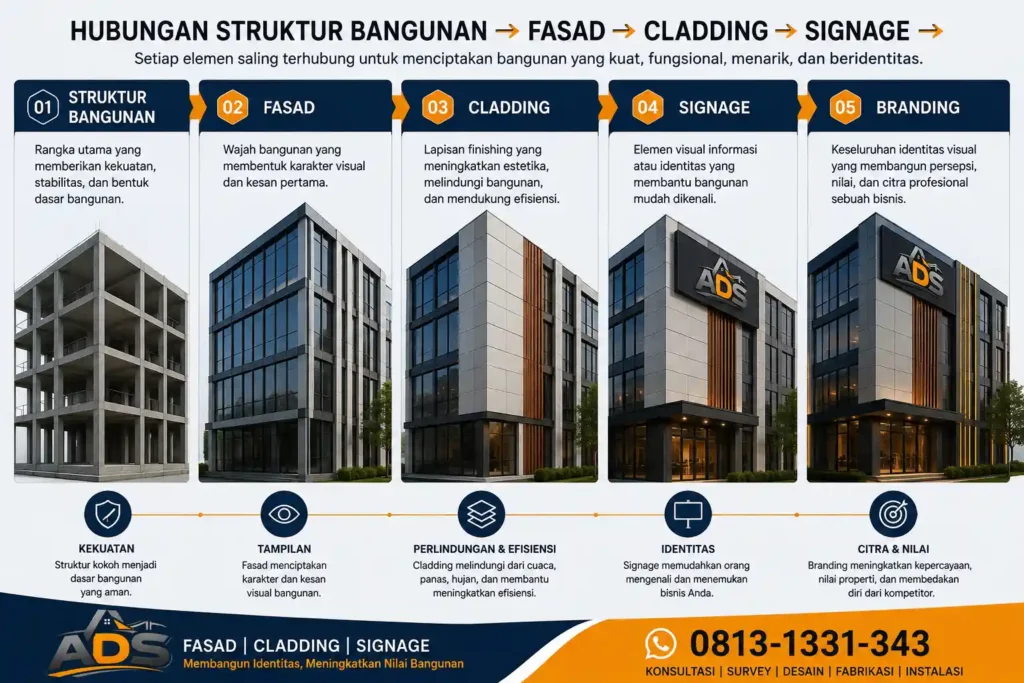 Hubungan Struktur hingga Branding Bangunan