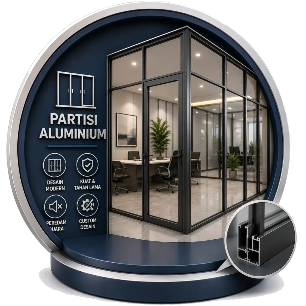 Partisi Alumunium